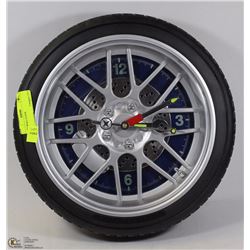 TIRE WALL CLOCK