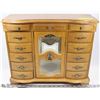 Image 1 : VINTAGE OAK JEWELLERY CABINET WITH 10