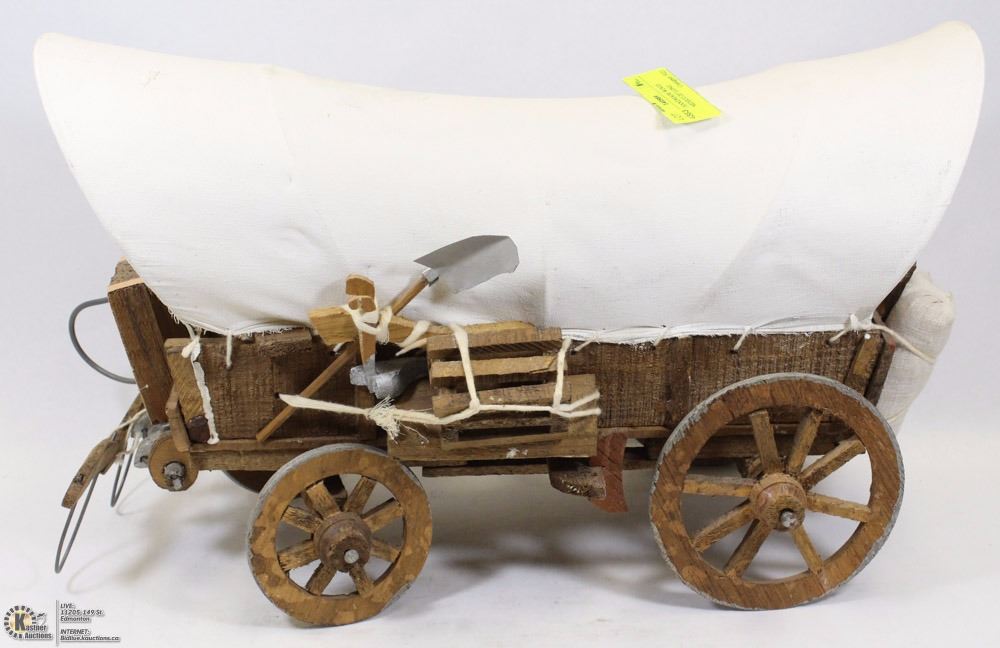 ANTIQUE HANDMADE WOOD WAGON MEXICO 20