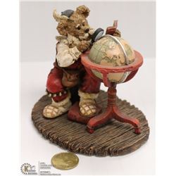 NORMAN ROCKWELL FIGURINE SANTA @ THE GLOBE