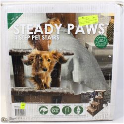 NEW FUR HAVEN 4 STEP PET STAIRS FOR DOGS & CATS