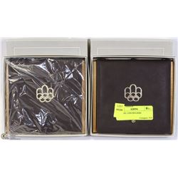 LOT OF 4 OLYMPIC COIN HOLDERS