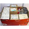 Image 1 : BOX OF ASSORTED ELECTRICAL SUPPLIES INCL. PIPE