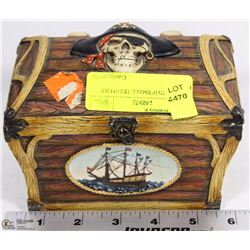 PIRATE MOTIF SMALL TREASURE BOX