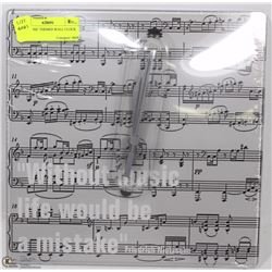 NEW MUSIC THEMED WALL CLOCK