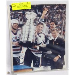 THREE COLLECTABLE (8X10) EDMONTON OILER'S PICTURES