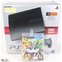 SONY PLAYSTATION 3 WITH ALL CORDS, CHARGERS,