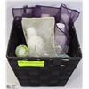 Image 1 : NEW BASKET W/BEAUTY PRODUCTS, BATH