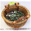 Image 1 : BASKET WITH VINTAGE MARBLES