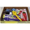 Image 1 : FLAT OF MISC HOUSEHOLD INCL KNIFE SHARPENER,
