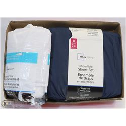 MAINSTAYS DOUBLE 2PC SHEET SET & WATER PROOF