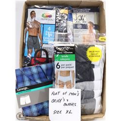 FLAT OF MENS BOXERS & BRIEF'S SIZE XL
