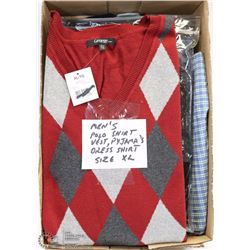 FLAT OF MENS VEST, POLO SHIRT, DRESS SHIRT &