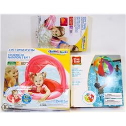 PLAT OF KIDS SWIM ACCESSORIES & JUMBO BEACH BALL