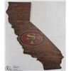 Image 1 : NFL OFFICIAL SAN FRANCISCO 49ERS STATE SHAPE SIGN