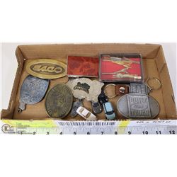 FLAT OF BELT BUCKLES/MATCHING FORD W/