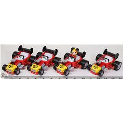 LOT OF 4 MICKEY MOUSE CARS