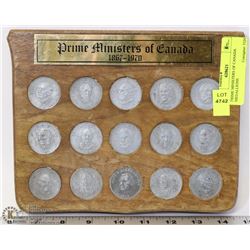 PRIME MINISTERS OF CANADA MEDALLIONS