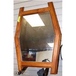 WOOD FRAME MIRROR 26” X 22”