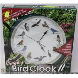 NEW SINGING BIRD CLOCK