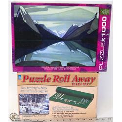 NEW PUZZLE ROLL AWAY 1000 PC W/HARRIS