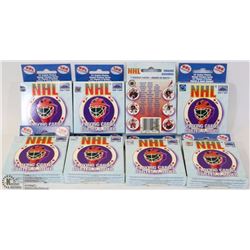 155) BOX OF EIGHT ORIGINAL NHL GOALIES PLAYING