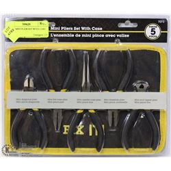 5 PIECE MINI PLIER SET WITH CASE