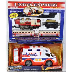 UNION EXPRESS 16 PC TRAIN SET SOUNDS