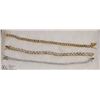 Image 1 : 2 GOLD PLATED STERLING SILVER AND CZ BRACELETS