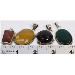 LOT INCL ASSORTED STERLING SILVER GENUINE STONE