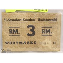 GERMAN WWII SS CONCENTRATION CAMP BUCHENWALD