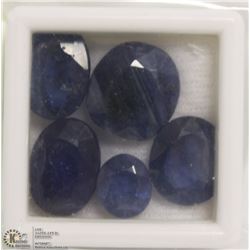 252) NATURAL SAPPHIRE TOTAL 29.5CT FIVE PCS