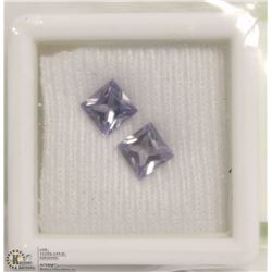 242) SYNTHETIC ALEXANDRITE TOTAL 1.61CT (TWO PCS)