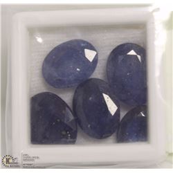253) NATURAL SAPPHIRE TOTAL 31CT FIVE PCS