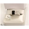 Image 1 : MENS BLACK ONYX RING SIZE 10
