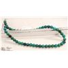 Image 1 : #104 AZURITE CHRYSOCOLLA LOOSE BEAD NECKLACE 15"
