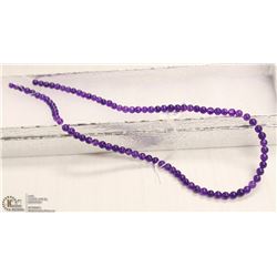 #115 RUSSIAN AMETHYST LOOSE BEAD NECKLACE 15"
