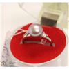 Image 1 : #53  FRESH WATER PEARL RING .925 STERLING SILVER