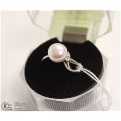 #51  FRESH WATER PEARL RING .925 STERLING SILVER
