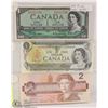 Image 1 : LOT WITH 1986 $2 BILL, 1973 $1 BILL, AND