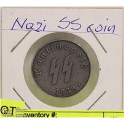 1939 GERMAN NAZI SS 50 PFENNING COIN