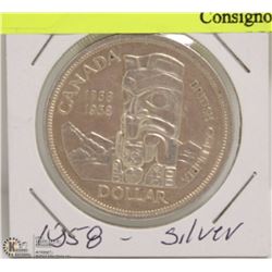 1858-1958 BC CANADIAN $1.00 COIN
