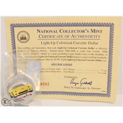 49) NATIONAL COLLECTORS MINT CORVETTE DOLLAR 1908