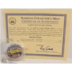 48) NATIONAL COLLECTORS MINT CORVETTE DOLLAR 1908