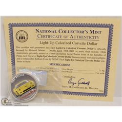 53) NATIONAL COLLECTORS MINT CORVETTE DOLLAR 1908