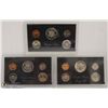Image 1 : LOT OF 3 1972 US MINT PROOF SETS