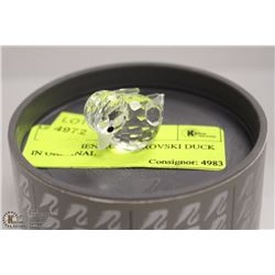 110) AUTHENTIC SWAROVSKI DUCK IN ORIGINAL