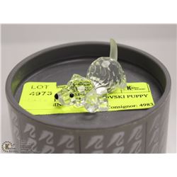 109) AUTHENTIC SWAROVSKI PUPPY IN ORIGINAL