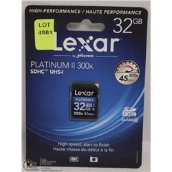 NEW 32GB PLATINUM II SD CARD