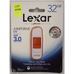NEW LEXAR 32GB USB JUMPDRIVE